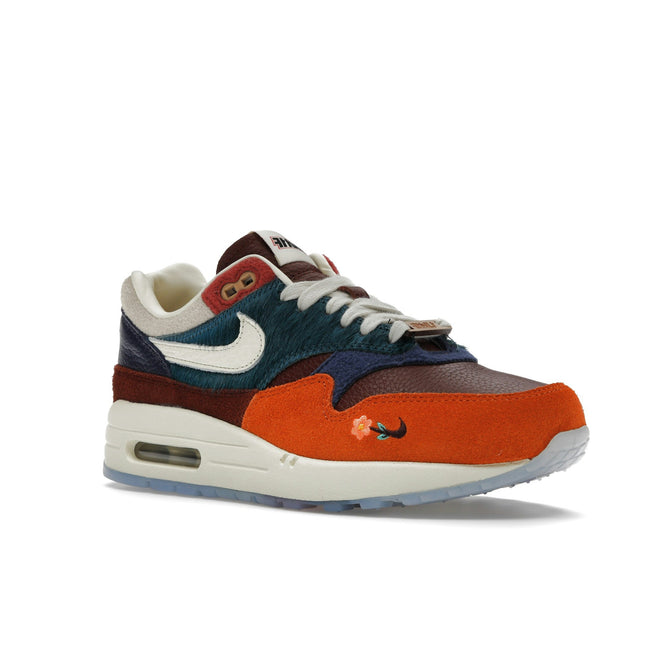 Nike Air Max 1 Kasina Won-Ang Orange DQ8475-800, trois-quarts avant extérieur