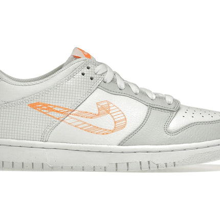 Nike Dunk Low 3D Swoosh White Grey DR0171-100, vue principale