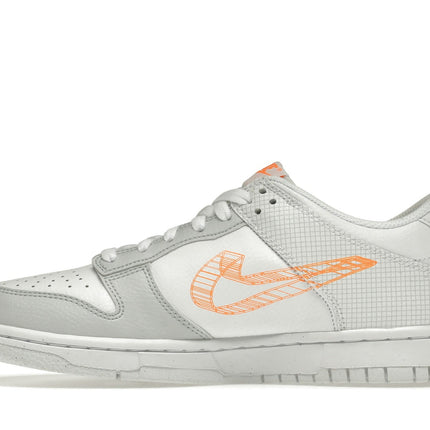 Nike Dunk Low 3D Swoosh White Grey DR0171-100, profil intérieur