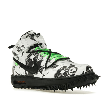 Nike Air Force 1 Mid SP Off-White Grim Reaper DR0500-102, trois-quarts avant extérieur