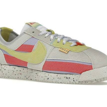 Nike Cortez Union Lemon Frost DR1413-100, trois-quarts avant extérieur