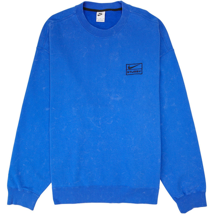 Nike x Stussy Acid Wash Crew Fleece Blue DR4024-480, vue principale