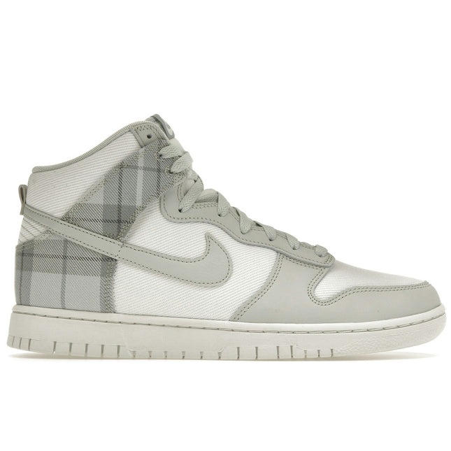 Nike Dunk High SE Tartan Plaid White Light Green DV0826-100, vue principale