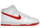 Nike Dunk High White Picante Red DV0828-100, vue principale
