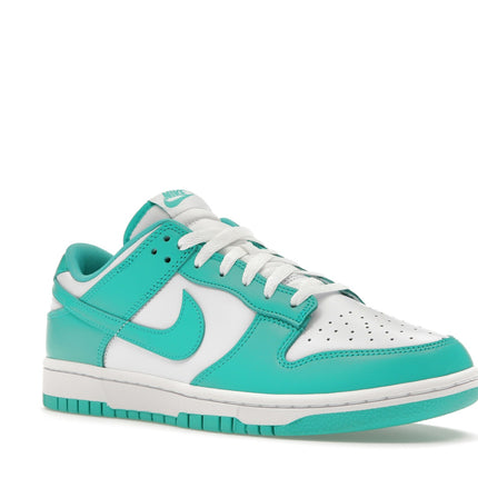 Nike Dunk Low Clear Jade DV0833-101, trois-quarts avant extérieur