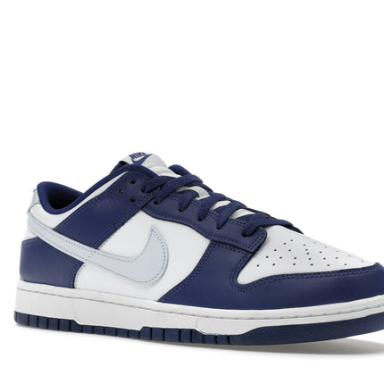 Nike Dunk Low Deep Royal Football Grey DV0833-401, trois-quarts avant extérieur