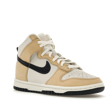 Nike Dunk High Premium Sesame DX2044-101, trois-quarts avant extérieur
