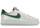 Nike Air Force 1 Low '07 Satin White Pine Green DX6541-101, vue principale