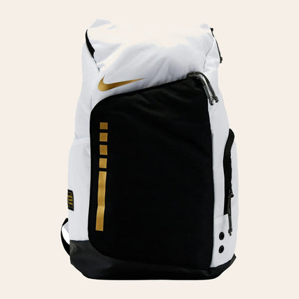 Nike Hoops Elite 32L Backpack White/Gold/Black DX9786-100, vue principale