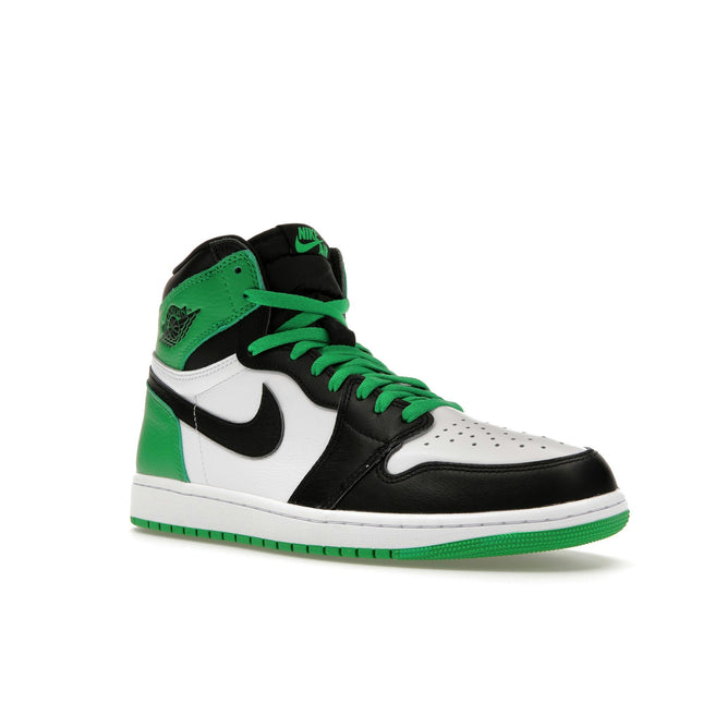 Air Jordan 1 Retro High OG Lucky Green DZ5485-031, trois-quarts avant extérieur