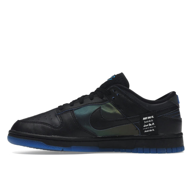 Nike Dunk Low Black Royal Iridescent FB1842-001, profil intérieur