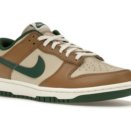 Nike Dunk Low Retro Rattan Gorge Green FB7160-231, trois-quarts avant extérieur