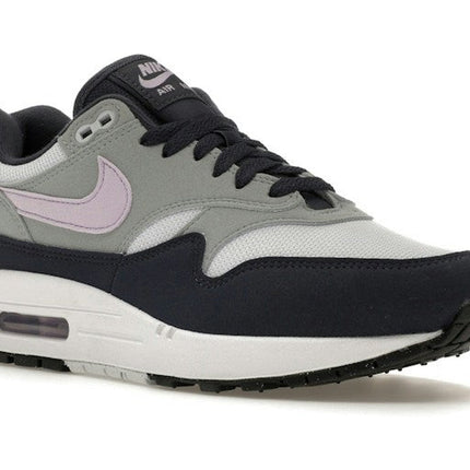 Nike Air Max 1 Obsidian Lilac Bloom FD9082-001, trois-quarts avant extérieur