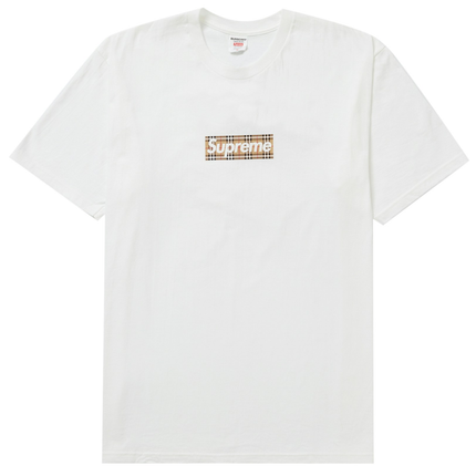 Supreme Burberry Box Logo Tee White fe244098-2957-4cac-b9e2-b9d34a64ff30, vue principale