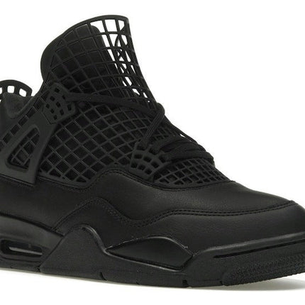 Air Jordan 4 Retro Net Black FN7251-001, trois-quarts avant extérieur