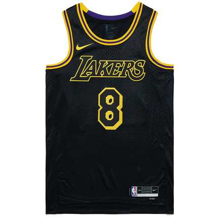 Nike Kobe Mamba Mentality Los Angeles Lakers City Edition Swingman Jersey Black FN7297-010, vue principale