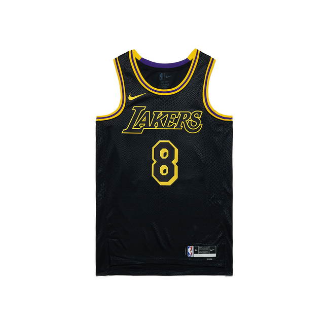 Nike Kobe Mamba Mentality Los Angeles Lakers City Edition Swingman Jersey Black FN7297-010, vue principale