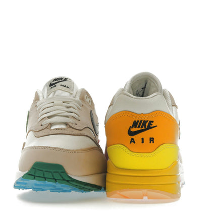 Nike Air Max 1 Multi-Color FQ2538-100, arrière et face (paire)
