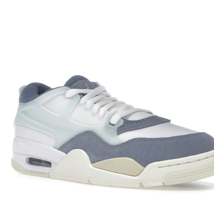Air Jordan 4 RM Diffused Blue Ashen Slate FQ7939-101, trois-quarts avant extérieur