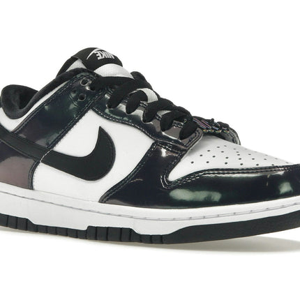 Nike Dunk Low Just Do It Black FQ8143-001, trois-quarts avant extérieur