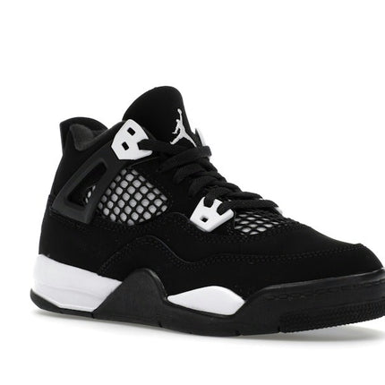 Air Jordan 4 Retro White Thunder (PS) FV4537-001, trois-quarts avant extérieur