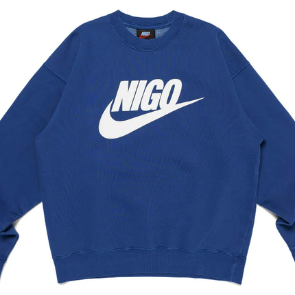 Nike x Nigo NRG Fleece Crew Sweatshirt Navy FV5941-492, vue principale