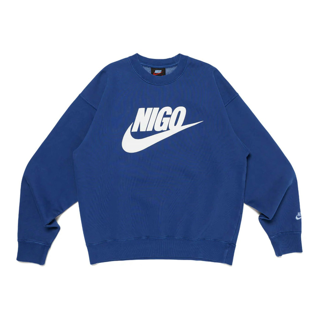 Nike x Nigo NRG Fleece Crew Sweatshirt Navy FV5941-492, vue principale