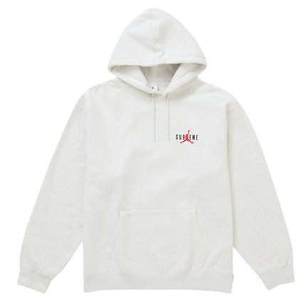 Supreme Jordan Hooded Sweatshirt (FW24) Ash Grey FW24JORDANSWEATSHIRTGREY, vue principale