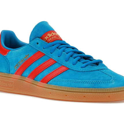 Adidas Handball Spezial Bright Blue FX5675, trois-quarts avant extérieur