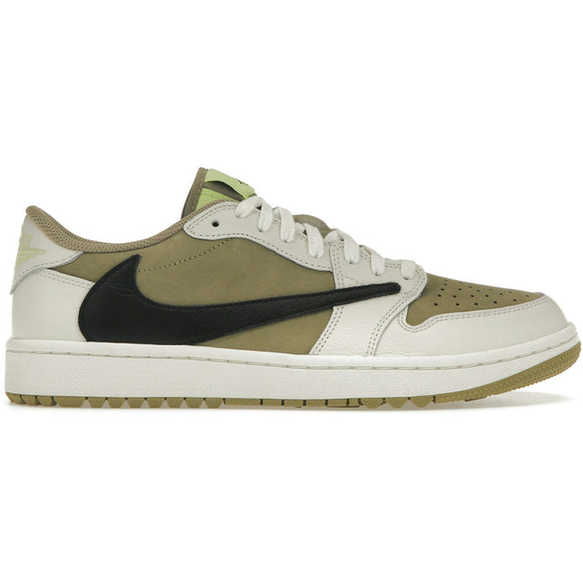 Air Jordan 1 Retro Low Golf Travis Scott Neutral Olive FZ3124-200, vue principale