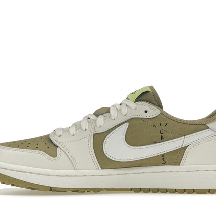 Air Jordan 1 Retro Low Golf Travis Scott Neutral Olive FZ3124-200, profil intérieur
