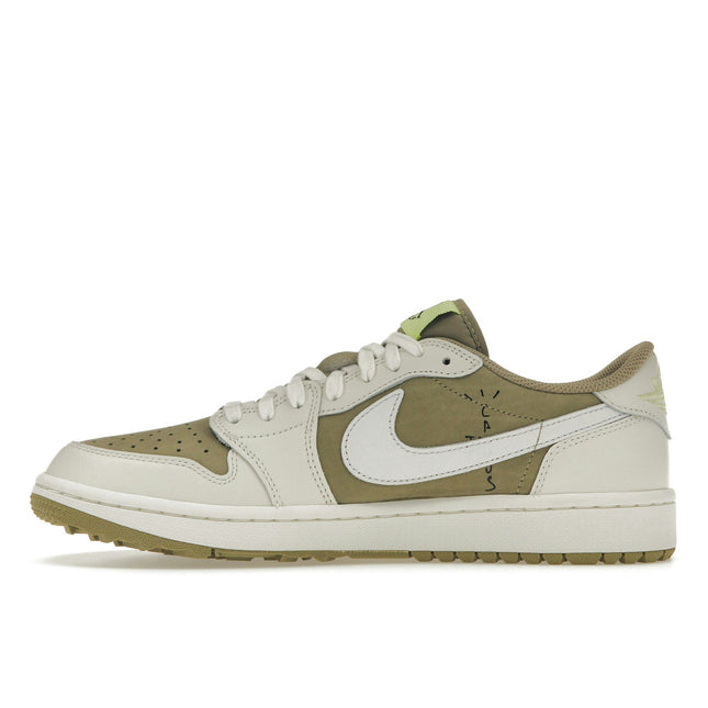 Air Jordan 1 Retro Low Golf Travis Scott Neutral Olive FZ3124-200, profil intérieur