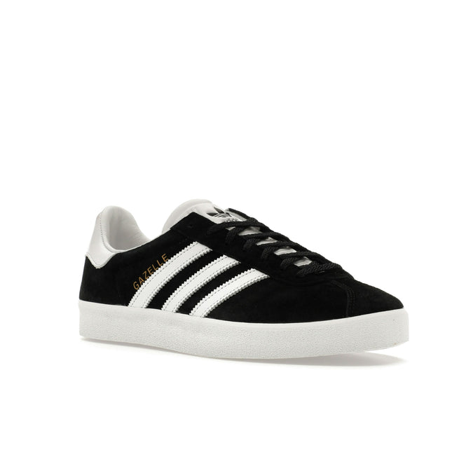 Adidas Gazelle 85 Core Black Footwear White FZ5594, trois-quarts avant extérieur