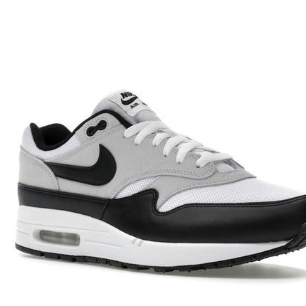 Nike Air Max 1 Essential White Pure Platinum Black FZ5808-102, trois-quarts avant extérieur
