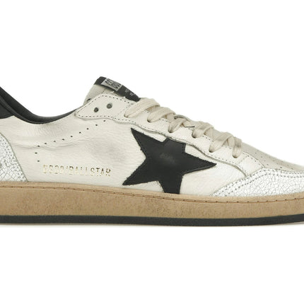 Golden Goose Ball-Star Low White Nappa Black Star GMF00117F00377110283, vue principale