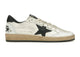 Golden Goose Ball-Star Low White Nappa Black Star GMF00117F00377110283, vue principale