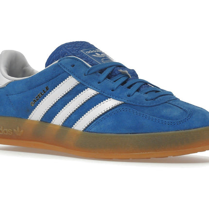 Adidas Gazelle Indoor Blue Bird Gum H06260, trois-quarts avant extérieur