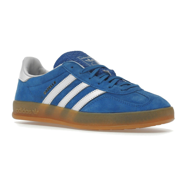 Adidas Gazelle Indoor Blue Bird Gum H06260, trois-quarts avant extérieur