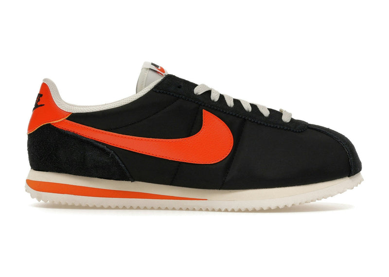 Nike Cortez TXT Black Sail Safety Orange