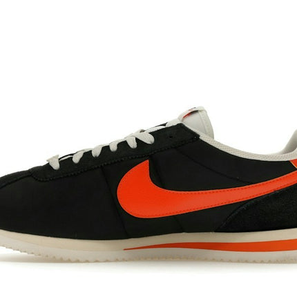 Nike Cortez TXT Black Sail Safety Orange HF0263-003, profil intérieur