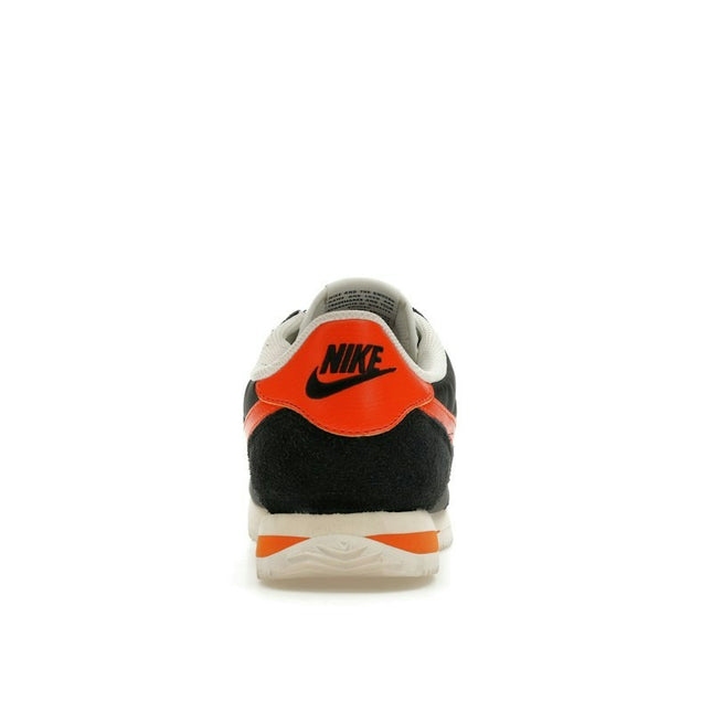 Nike Cortez TXT Black Sail Safety Orange HF0263-003, arrière