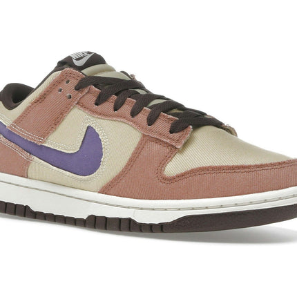 Nike Dunk Low SE Denim Dusted Clay HF3141-200, trois-quarts avant extérieur