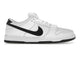 Nike SB Dunk Low White Black HF3704-100, vue principale