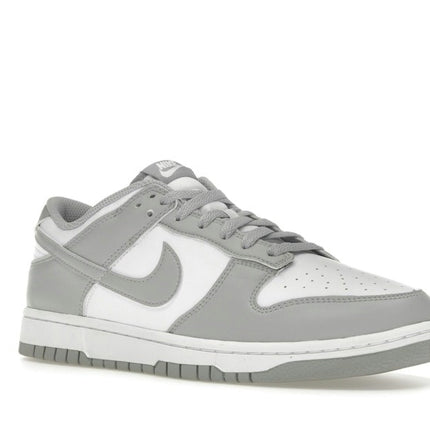 Nike Dunk Low White Light Smoke Grey HF5441-105, trois-quarts avant extérieur