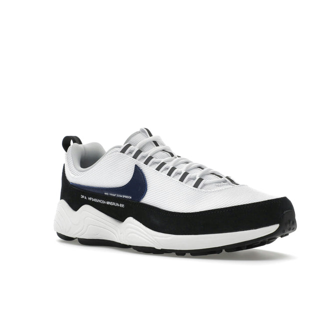 Nike Air Zoom Spiridon Fragment Design White Blue Void HF5455-100, trois-quarts avant extérieur