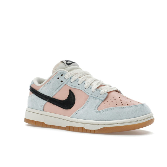 Nike Dunk Low Glacier Blue Arctic Orange HJ7341-474, trois-quarts avant extérieur