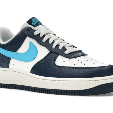 Nike Air Force 1 Low '07 Armory Navy Baltic Blue HJ9291-478, trois-quarts avant extérieur