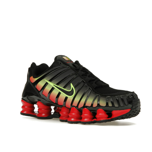 Nike Shox TL Volt Fire Red HJ9609-001, trois-quarts avant extérieur