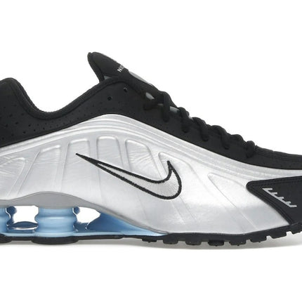 Nike Shox R4 Metallic Silver Black Psychic Blue HQ1988-004, vue principale