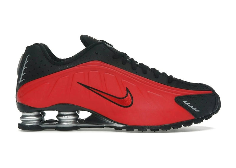 Nike Shox R4 University Red Black Metallic Silver